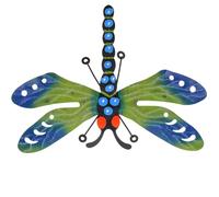 DOITOOL Decorazione da Parete in Ferro a Forma di Libellula, Scultura Murale Artigianale in Metallo, Appendino Sospeso per Giardino e Casa, per Inaugurazione e Decorazioni Esterne