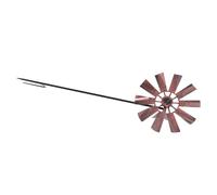 DOITOOL Decorazione Girandola in Ferro Antiruggine per Giardino Mulino Vento Rotante Vintage da Esterno Ornamento Girevole per Cortile e Prato in Metallo