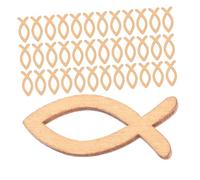 DOITOOL Decorazioni Murali a Forma di Pesce in Legno 200 Pezzi Ornamenti Cavi Fai da Te Stile Mediterraneo Sagome Resistenti per Artigianato e Decorazioni a Tema Oceano per e Casa