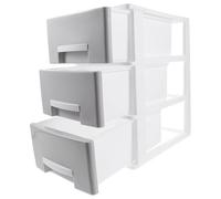 DOITOOL Desktop Organiser Cassettiera a 3 Livelli in PP, Piccolo Mobiletto a Cassetti, Leggero, Facile da Pulire, Salvaspazio, per Casa e Cosmetici