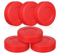 DOITOOL Dischi da Hockey da Strada Opachi in PVC 72x20mm Set da 6 Pezzi Borsa a Rete, Palline da Hockey Morbide per Allenamento e Gioco all’Aperto per Tutte Le età