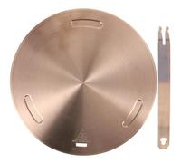DOITOOL Disco Convertitore di Calore in Acciaio Inox 24 CM Piastra Diffusore per Piano Cottura a Induzione e Fornelli a Gas Adattatore per Pentole in Alluminio Vetro e Ceramica Uso