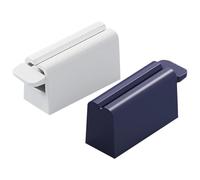 DOITOOL Dispenser di Dentifricio da Parete senza Foratura 2 Pezzi, Spremi-dentifricio Resistente e Leggero in Materiale Durevole, Porta Dentifricio per Bagno per Organizzare lo Spazio