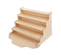 DOITOOL Espositore in Legno per Biglietti D'auguri e Cartaceo Costruzione Robusta in Compensato di Tiglio Finitura in Legno Grezzo Ampio Spazio per Adesivi e Piccoli Oggetti Montaggio