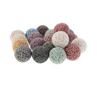 DOITOOL Essenziali Silenziosa Pietra di Diffusore in Oli Vulcanica 20 e Pezzi, Sfera Profumata Versatile Colore Casuale per Aromaterapia da Scrivania e Momento di Relax