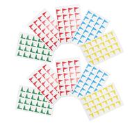 DOITOOL Etichette Adesive a Forma di Bandierina Set di Decalcomanie Versatili in Pvc Mappe Colore Casuale per Attività di Apprendimento e Marcatura