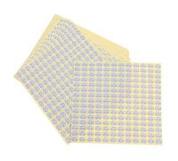 DOITOOL Etichette Adesive Ovali Qc Passed 16200 Pezzi, 6 Borse | Carta Autoadesiva Bianca, Facile Rimozione, Gestione Efficiente per Controllo e Magazzino