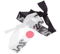 DOITOOL Fasce Larghe per Chioma da Donna in Poliestere, Stile Giapponese Samurai, Set 2 Pezzi per Allenamento Karate, Feste Cosplay e Cucina Chef, Fascia Decorativa Sportiva Resistente