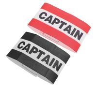 DOITOOL Fascia da Capitano Calcio Elastico in Nylon 2 Pezzi per Adulti e Sport di Squadra Colori Vivaci e Design Flessibile, Bracciale da Braccio Pratico e Leggero per Calcio,
