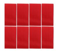 DOITOOL Fascia da Capitano Calcio Giovanile Regolabile Rossa 8 Pezzi Elastico Antiscivolo per Squadre Sportive Allenamento e Partite