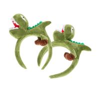 DOITOOL Fascia Stabile e Resistente alla Deformazione in Plastica e Tessuto Chioma per Dinosauro Verde per Feste di Compleanno e Quotidiano