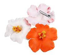 DOITOOL Fermagli per Chioma a Forma di Fiore 3 Pezzi in Eva, Facili da Usare e Fissaggio Diretto, Accessori Floreali per Vacanze e Nuoto