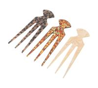 DOITOOL Fermagli per Chioma Francesi in Acetato 3 Pezzi Tre Punte, Stile Elegante e Vintage, Adatti a Vari Tipi di Chioma, Tenuta Sicura per Feste del Tè e Matrimoni