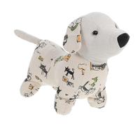 DOITOOL Fermaporta a Forma di Cane Adorabile Protegge la Parete e Impedisce Lo Sbattere della Porta e Lino Sabbia Fine per Camera Bambini e Camera da Letto