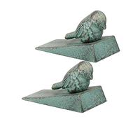 DOITOOL Fermaporta in Ghisa a Cuneo 2 Pezzi Decorativi e AntiGraffio per Casa Cuneo per Resistente per Interni Ed Esterni Fermaporta Vintage per Amanti della Natura