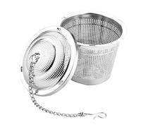 DOITOOL Filtro per Tè Sfuso in Acciaio 304 Palla Infusore Spezie Riutilizzabile con Clip per Infusione Tisane e Pentole Accessorio Pratico per Amanti del Tè