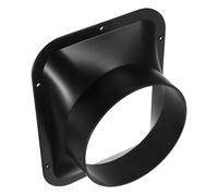 DOITOOL Flangia Quadrata Abs Per Collegamento Tubi Aria, Adattatore Per Condotto Ventilazione Ad Alta Pressione, Base Flangia Nera 14 Cm Per Installazioni Industriali e Sistemi Di Aspirazione