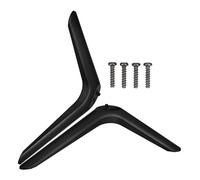 DOITOOL Gambe di ricambio universali per TV, 1 paio, in plastica nera, con viti per una facile installazione, design elegante e moderno, adatte per ufficio e sala conferenze