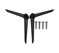 DOITOOL Gambe per Supporto Tv Doppio Foro, Base Stabile in Plastica Nera, Facile Installazione per Televisori a Casa e Ufficio, 1 Paio Moderni e Resistenti Stili multipli