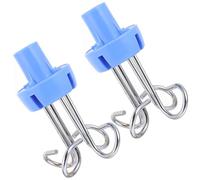 DOITOOL Ganci in Acciaio Inox per Supporto Infusioni 2 Pezzi, Accessori per Rack Flebo Verticali Resistenti e Leggeri, Ganci per Asta Infusione per Uso Ospedaliero e Cliniche