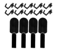 DOITOOL Ganci Semplici da Usare e Facili da Installare 30 Pezzi Nero in Plastica per Pannello Forato Forma a J per Progetti Fai-da-te in Garage o Officina
