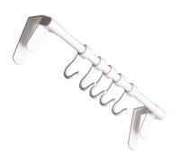 DOITOOL Gancio Adesivo Cucina e Struttura Semplice Multiuso in Plastica Bianco Design Minimalista per Organizzare Utensili e Accessori in Cucina