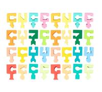 DOITOOL Gioco di Riconoscimento Forme Geometriche in Legno, 2 Set | Apprendimento Forme, Attività in Gruppo o Individuale, Dimensione 6,3x6,3 Pollici, Uso Scolastico