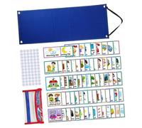 DOITOOL Grafico Visivo Routine Calendario Pianificatore Giornata Tabella Faccende Sospesa e Triangolo Supporto Comportamento Positivo per Casa Scuola