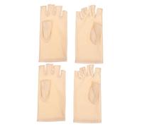 DOITOOL Guanti da Ciclismo a Mezze Dita Unisex in Spandex Leggeri e Traspiranti Protezione Uv, Antiscivolo e Touch Screen per Attività Outdoor e Guida Sicura - Confezione da 2 Paia Color
