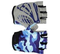 DOITOOL Guanti da e Confortevoli per Mezza Dita in Nailon Antiscivolo 1 Colore Blu per Bicicletta e Sollevamento