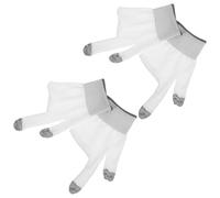 DOITOOL Guanti da Gioco Touchscreen a Due Dita per Dispositivi Mobili e Biliardo, Traspiranti e Resistenti, Set da 2 Paia Colore Chiaro vestibilità Ergonomica per Gaming e Sport da Tavolo