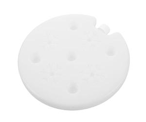 DOITOOL Ice Crystal Box Rotondo in Plastica 21,9x21x2cm per Raffreddamento Stabile e Uniforme, per Festa Estiva e Trasporto Bevande Come Birra