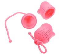 DOITOOL Infusore per Tè in Silicone a Forma di Rosa 2 Pezzi Filtro per Tè Sfuso Design Creativo e Filtra i Residui per Uffici e Ristoranti