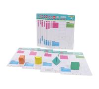 DOITOOL Kit di 2 modelli solidi geometrici: set di geometria pieghevoli - Strumenti di geometria matematica per la classe - Giocattolo educativo sulle forme dei solidi geometrici