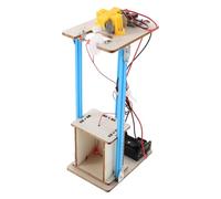 DOITOOL Kit di Costruzione Stem Ascensore Elettrico in Legno e Plastica Libretto Istruzioni Dettagliato per Esperimenti Scientifici in Attività di Gruppo