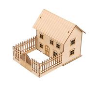 DOITOOL Kit di Modelli di Case in Legno 3d Fai da Te Struttura a Incastro, Puzzle di Legno Compatto per Decorazione Fai da Te della Cabina, Modello di Casa in Tronchi per Arredamento