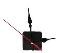 DOITOOL Kit di Ricambio Movimento Orologio da Parete Quarzo Lancette Rosso Facile da Usare in Plastico per Riparazione e Creazione Orologi Fai-da-Te