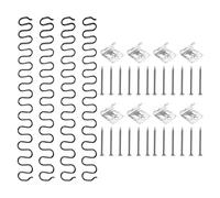 DOITOOL Kit di Riparazione Molle per Divano 4 Set Chiusure a Molla e Ancore a Serpentina, Accessori per Tappezzeria e Parti di Ricambio per Mobili, per Manutenzione Sedili e Poltrone