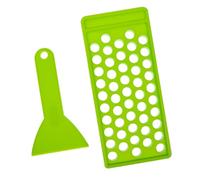 DOITOOL Kit per Riempimento Balsamo Labbra 5g con 50 Fori in Plastica Verde, Vassoio e Spatola per Creazione e Rimozione Eccessi, per DIY Lucidalabbra