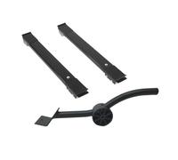 DOITOOL Kit Sollevamento Con Ruote e Scivoli Per Elettrodomestici Antiscivolo e Frigorifero Con Barre Sollevamento Nero Opaco