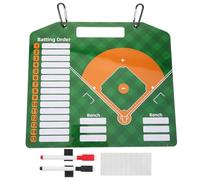DOITOOL Lavagna Tattica da Allenamento per Baseball in Pvc Superficie Cancellabile a Pennarello, per Discussioni e Guida Didattica Durante le Competizioni Sportive