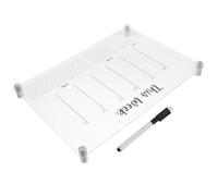 DOITOOL Lavagnetta Planner Settimanale in Acrilico Cancellabile per Studenti, Lavagna Bianca Multifunzione da Interno Design Creativo e Facile da Scrivere e Cancellare