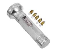 DOITOOL Luce Elettrica Vintage Anni 80 in Ferro, Lampada Da Campeggio Portatile Con Luce Rossa Per Emergenza e Esplorazione, Accessorio Retrò Per Fotografia e Collezione