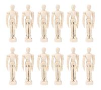 DOITOOL Manichino: 12 manichini in legno, per disegnare maschi, corpo, manichini da disegno per artisti, manichini mobili per la casa, marionette