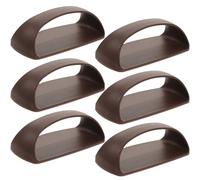 DOITOOL Maniglia Adesiva Porta Finestra Color 6 Pezzi in ABS per Armadi Cucina e Finestre senza Fori con Superficie Lucida e Design Semplice