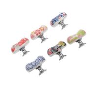 DOITOOL Maniglie in Ceramica Dipinta Colorata 6 Pezzi per Cassetti e Armadi Stile Giapponese, Pomelli Decorativi per Mobili, Facili da Installare e Resistenti, Maniglie per Porte e Cassetti