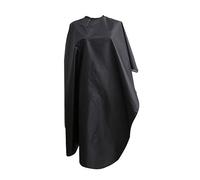 DOITOOL Mantello Da Parrucchiere Nero Antiaderente Mantellina Per Taglio Chioma Bottoni Automatici Per Salone