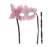 DOITOOL Maschera a Farfalla da Donna per Halloween e Cosplay Design Raffinato con Tessuto Confortevole e Plastica Maschera Hand-held per Feste
