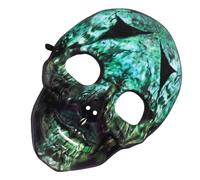 DOITOOL Maschera Teschio Verde per Halloween e Giorno dei Morti Maschera Cosplay Spaventosa per Festa in Costume Accessorio Horror Traspirante per Adulti per Atmosfera Terrificante