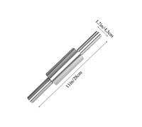 DOITOOL Mattarello in Acciaio Inossidabile Antiscivolo per Impasto a Rotella Fondente Non Appiccicoso con Design Ergonomico e Liscio per Pasta e Dolci Facile da Pulire e Sicuro